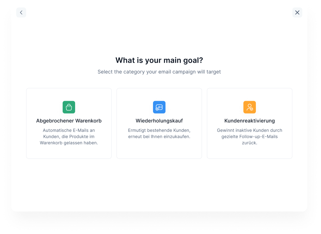 getProspects E-Commerce Retention Wizard